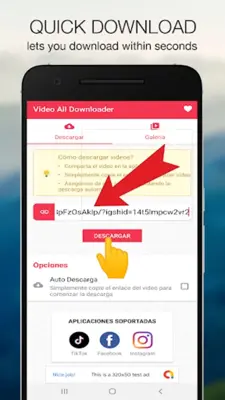 Descargador de Videos android App screenshot 2